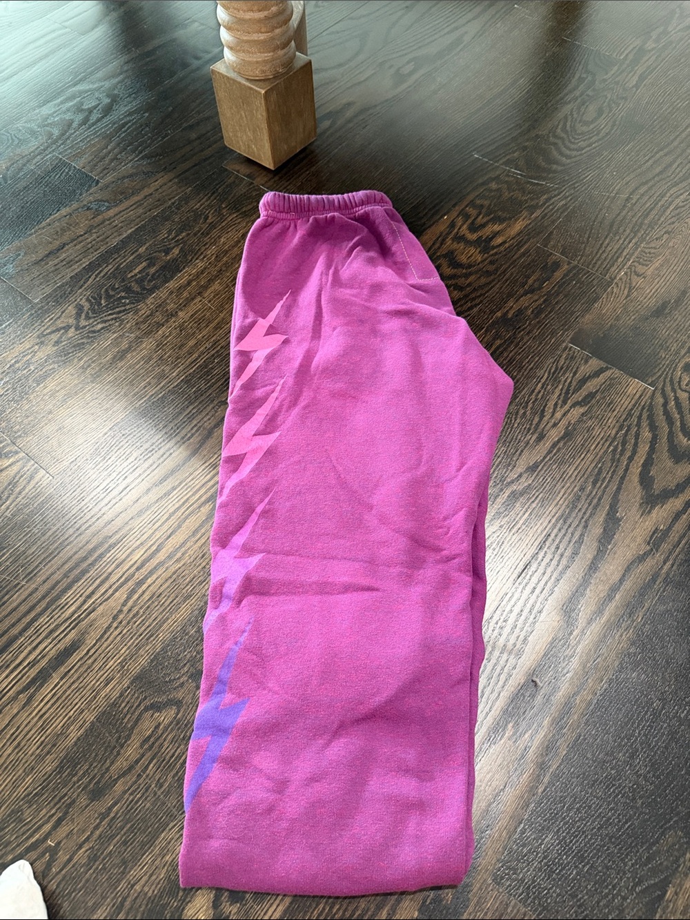 Aviator Nation purple lightening bolt sweatpants